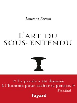 cover image of L'art du sous-entendu